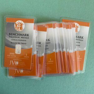 1 Grain Pure Silver - .999 Fine Silver 1 Grain - Sealed Pack - Benchmark